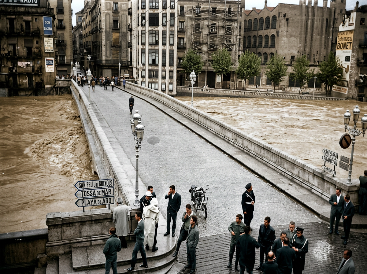 Inundacions de 1962 al Pont de Pedra